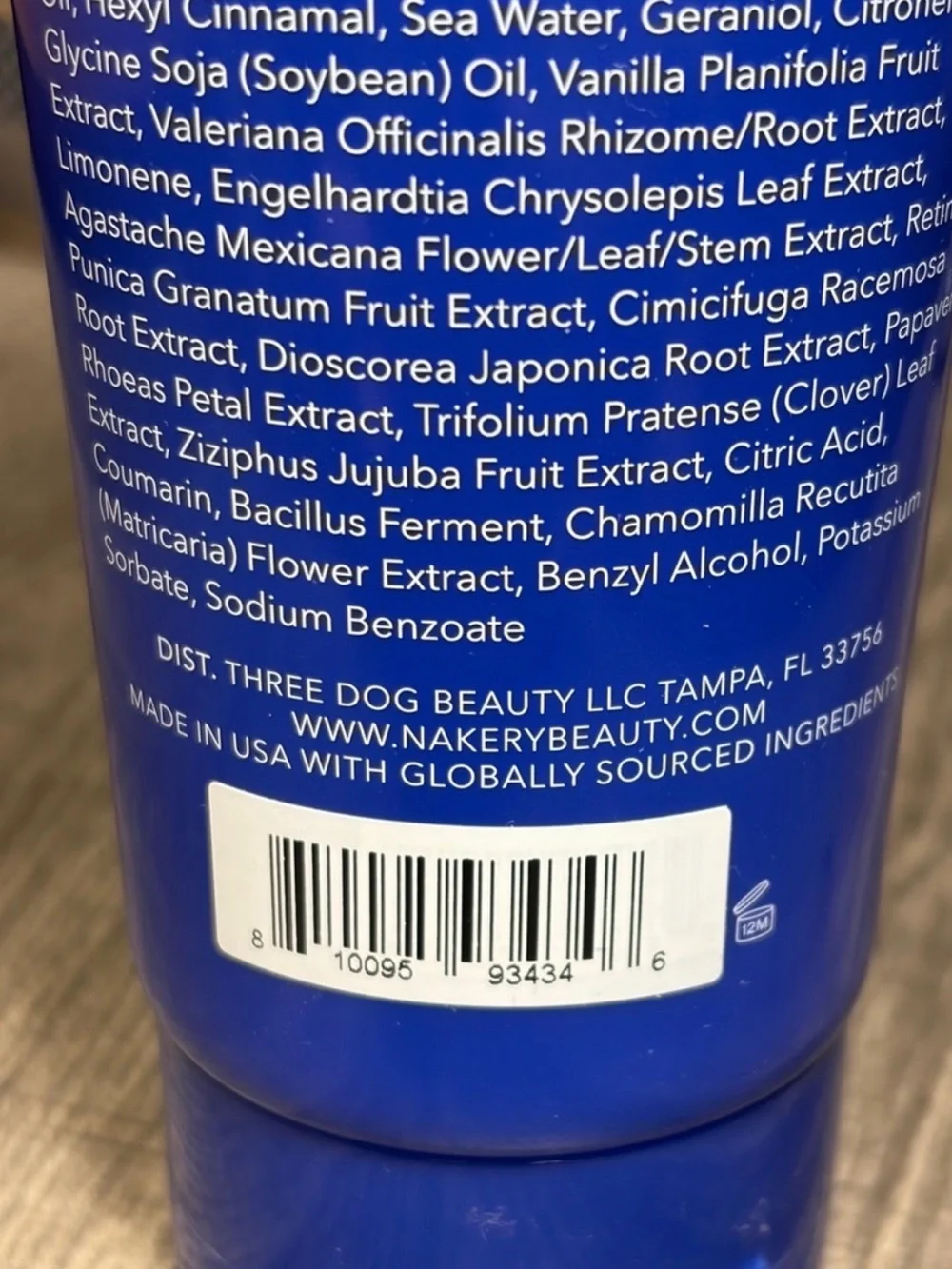 Nakery SkinRecovery Magnesium Face, Body & Hair Wash